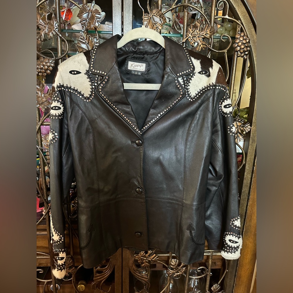 Kippys Black, Brown and Cream Crystal Studded Women's Jacket